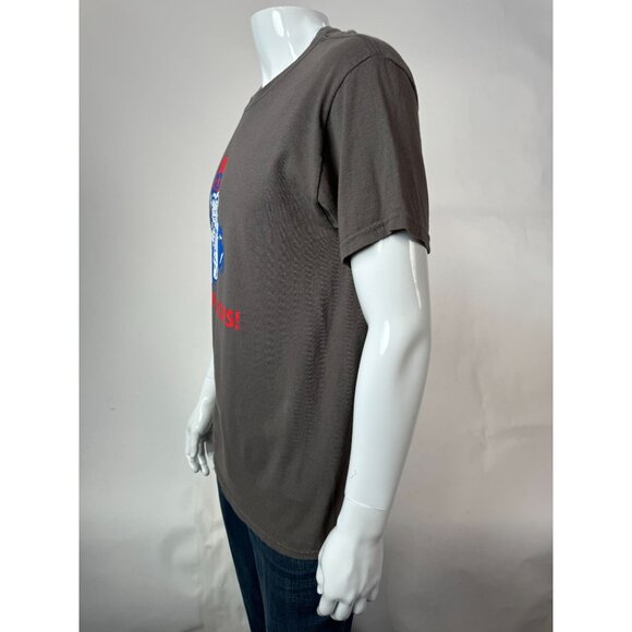 Gildan Heavy Cotton Gray Graphic T-Shirt "Drink Up!" Uncle Sam Design M - Picture 16 of 16